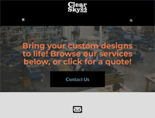 Tablet Screenshot of clearsky24.com